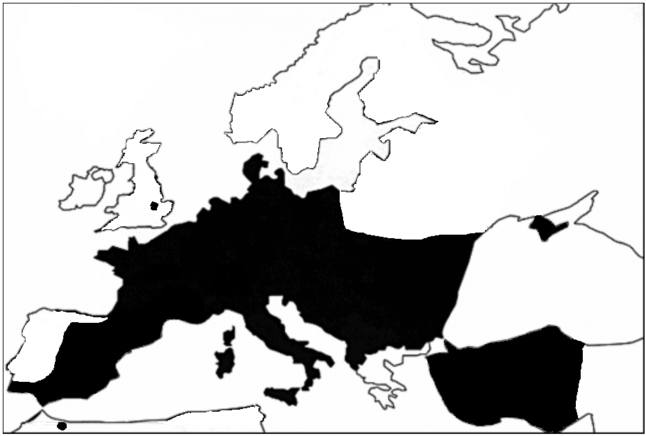 Argas reflexus repartition geographique